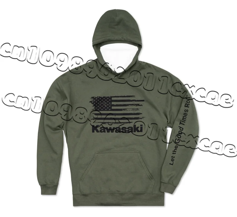 كاواساكي الدافئة مقنعين هوديي الخريف/الشتاء سميكة يندبروف هوديي الرجال والنساء الكورية في الهواء الطلق خلع الملابس #1