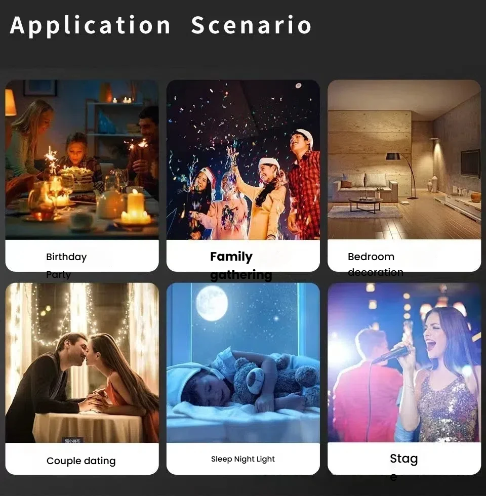 USB LED ナイトライト 星空プロジェクターランプ ナイトライト 子供部屋用 ロマンチックな寝室の装飾 クリスマス誕生日パーティー