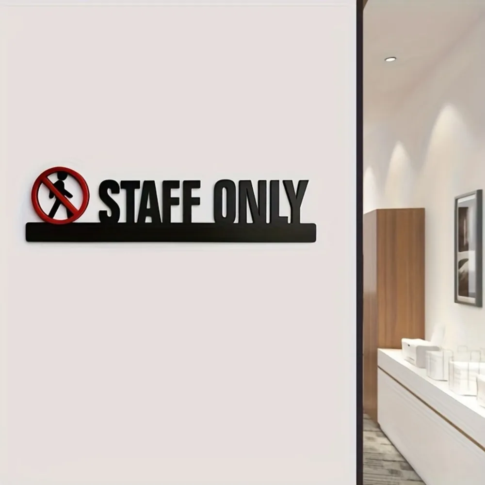 CIFbuy Iron Wall Decor No Pets Smoking Sign Modern Minimalist Office Warehouse Lab Access Control Door Plaque Metal