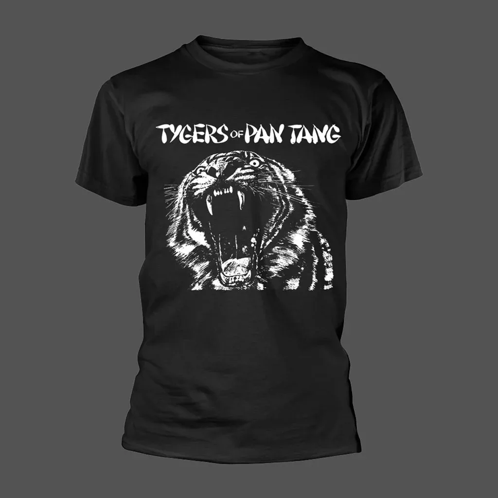 

Tygers of Pan Tang Wild Cat Pattern, Printed Summer Luxury Brand Pure Cotton Men's and Women's T-shirts Short Sleeves