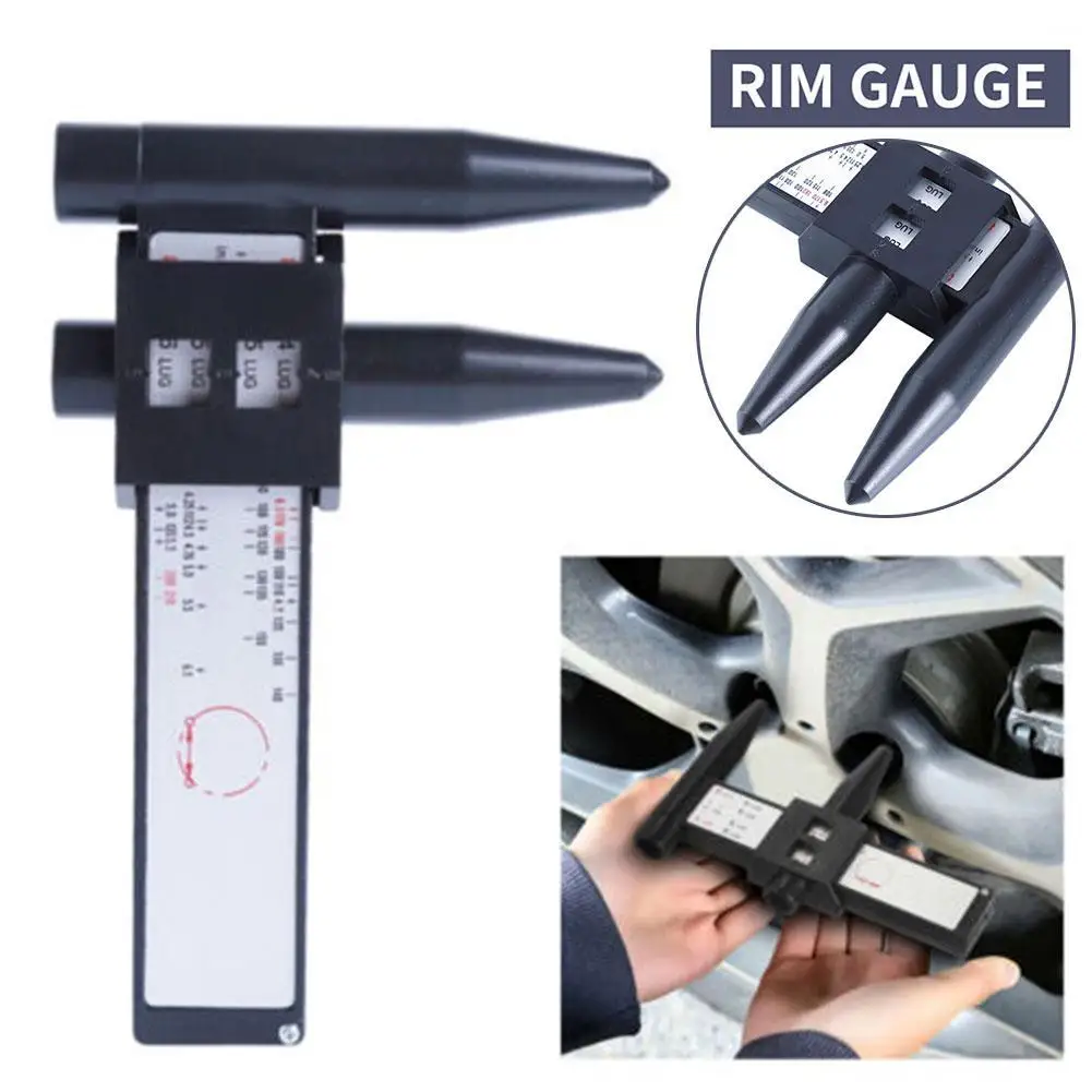 

Wheel Rim Bolt Pattern Sliding PCD Measuring Tool 8 Ruler Hub Holes Lugs Pitch Measurement PCD Tool Gauge R6P5