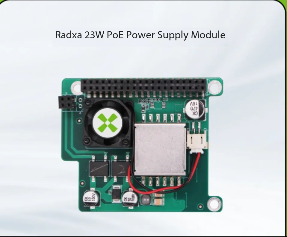 Radxa 23W POE HAT Power over Ethernet Module with 3A/4B/4B +/4SE/4A support