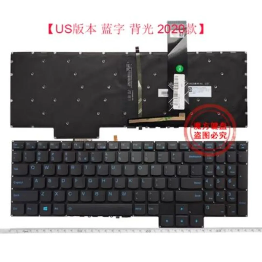 US Blue Backlit Keyboard for Lenovo Legion Y7000 2020 R7000 2020 Y7000P R7000P 2020