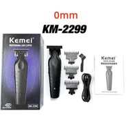 Kemei 2299 Barber Cordless Hair Trimmer 0mm Zero Gapped Carving Clipper Detailer Professional Electric Finish Cutting Machine