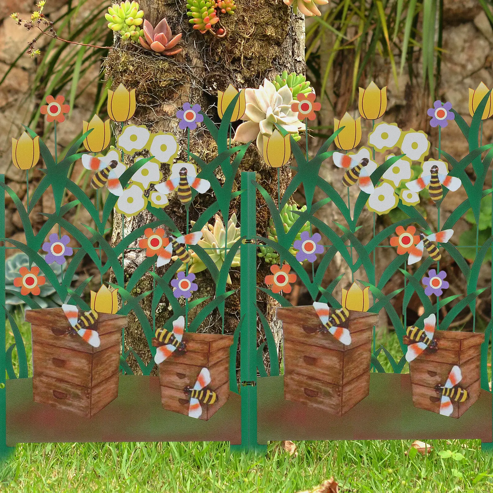 Iron Fencing landscape edging border garden fence courtyard partition fence garden plant fence lawn fence