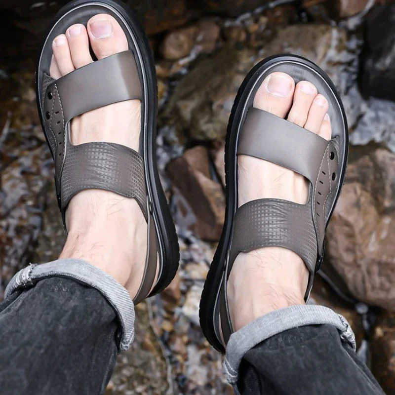 Ultralight Men's Sandal Descount Comfortable Luxury 2025 New Arrival Summer on Offer H Adult Pvc Original Fashion 39 Male Shoe - Detail 1