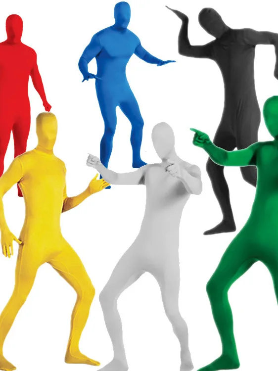 

Green Invisible Suit Adult Onesie Film Shooting Keying Costume Halloween Clothing Hidden Body Suit Stage Performance Outfit