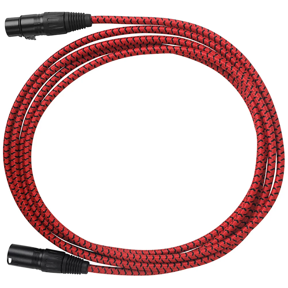 

Xlr Cable 3 Pin Male To Female Microphone Wire 3 Meter Nylon Braided Audio Line For Studio Speaker Portable Sound Equipment