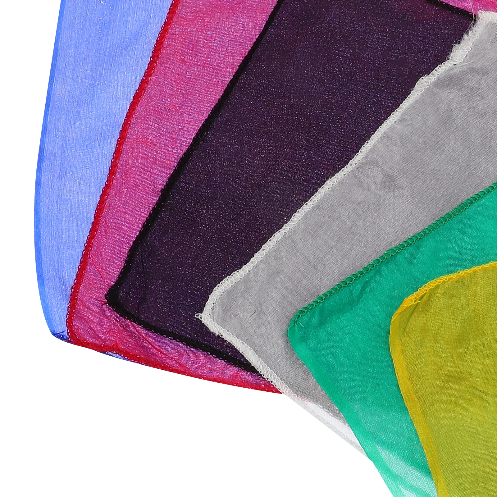 

12 Pcs Scarf Dancing Hand Colourful Dance Juggling Scarves Silk Rope Cloth Colorful Magician Trick Gimmick