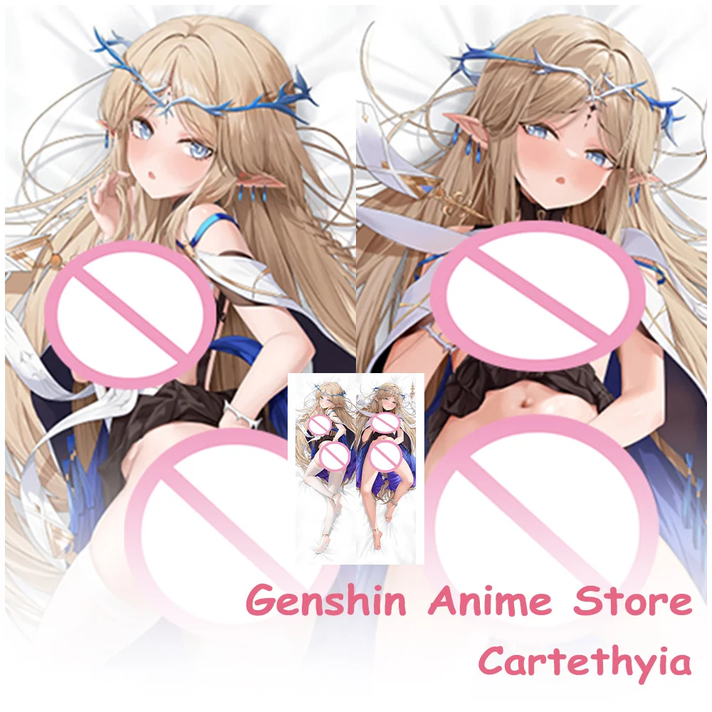 

Dakimakura Anime Wuthering Waves Cartethyia Pillowcase Cosplay Props Polyester Anime 2Sided Printed Otaku Pillow Covers