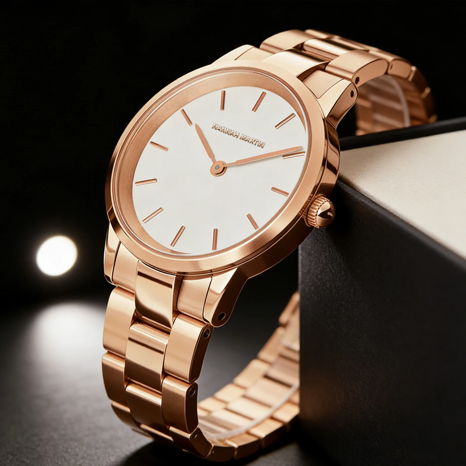 Womens Watch Rose Gold Stainless Steel Japan Movement Quartz Clock 33mm Fashion Dress Casual Couple Jewelry Watches reloj mujer