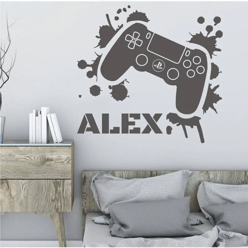 Customizable Name Game Wall Sticker Host Game Studio Anchor Live Room Game Room Decoration Vinyl Sticker Unique Gift of Children