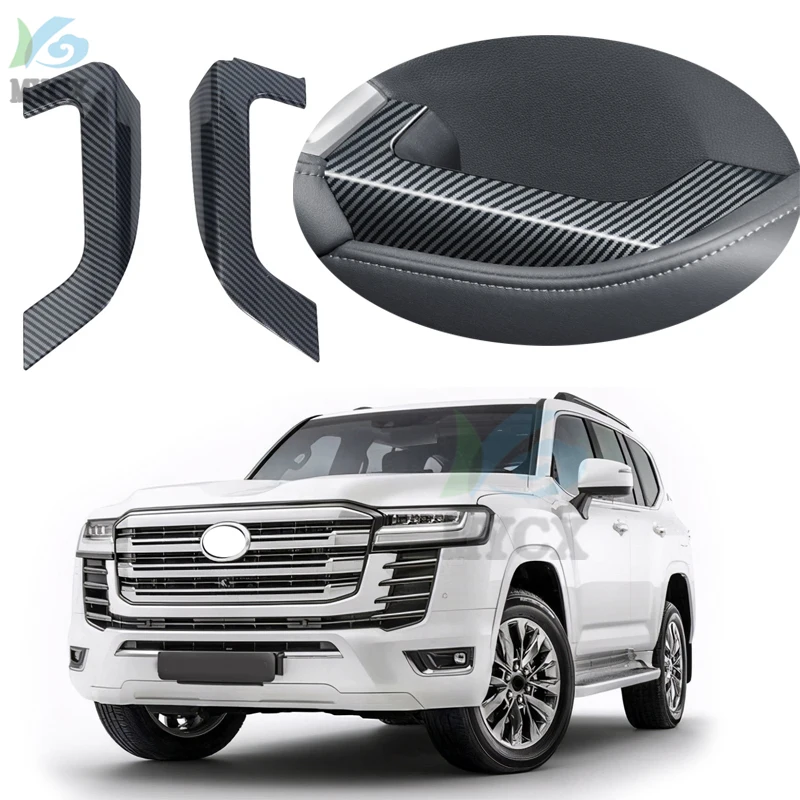 For Toyota Land Cruiser 300 2021 2022 2023 Inside Handle Armrest Decoration Protective Sticker LC300 Interior Accessories Tuning