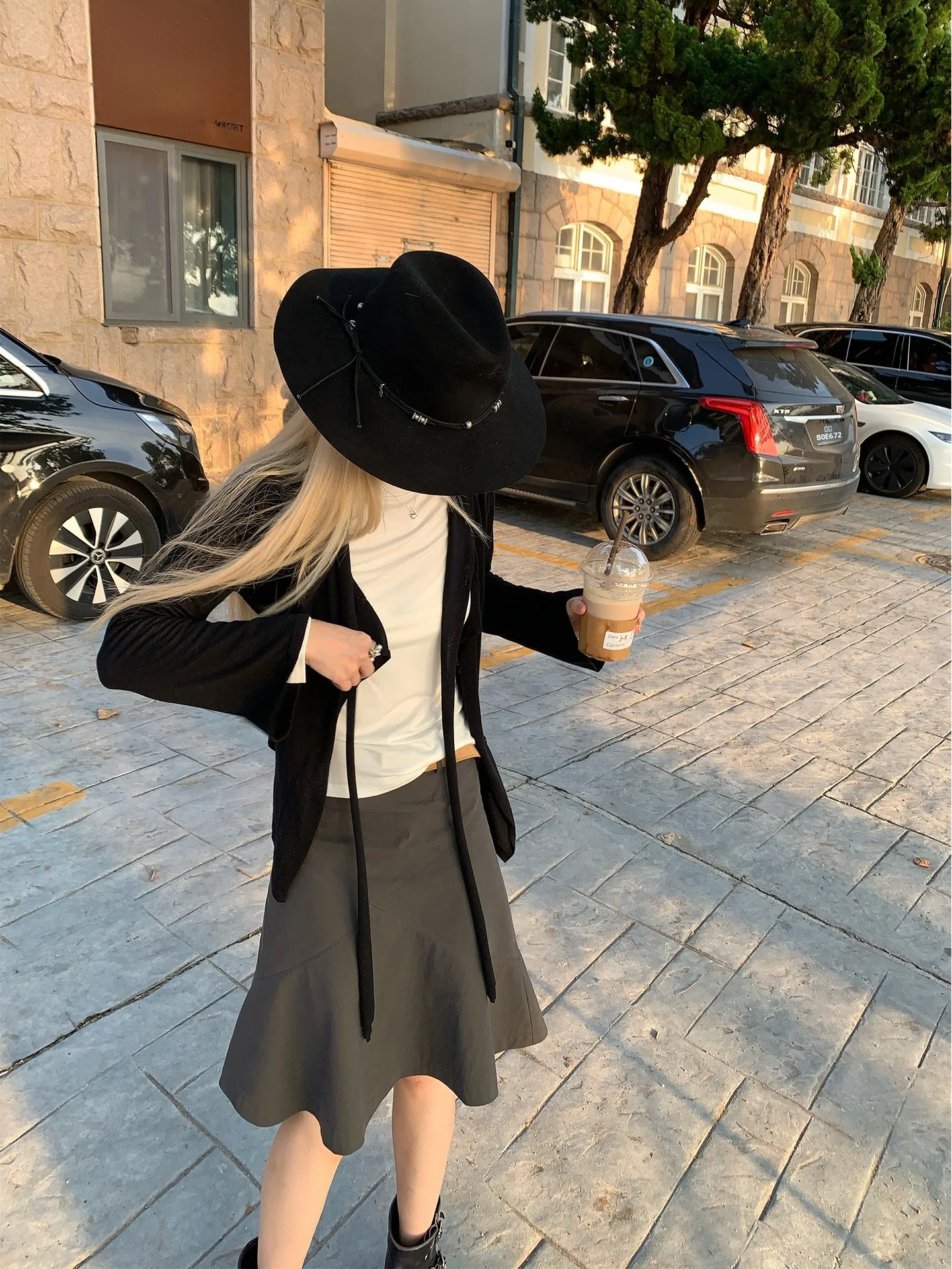 

Юбка-карандаш Tannin Ski с высокой талией, прямого кроя, в корейском стиле, для повседневной носки, из смесового хлопка, с эффектом постоянной температуры