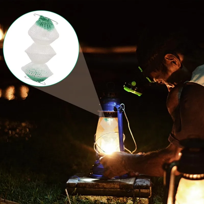 

T21C For Outdoor Lighting 12 Pack 3-Layer Accordion Shape Gas Lantern Mantles- For Gas Lamps-Mantles For Home& Garden