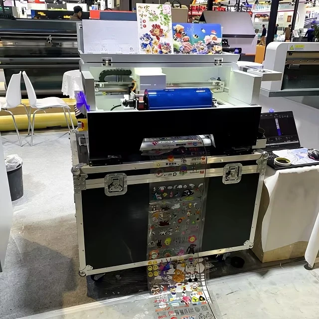 New US Stock  Mini Compact Double-Sided A3 UV DTF Laminating Printer Film Cutter Full-Automatic XP600 Refillable Ink Tank