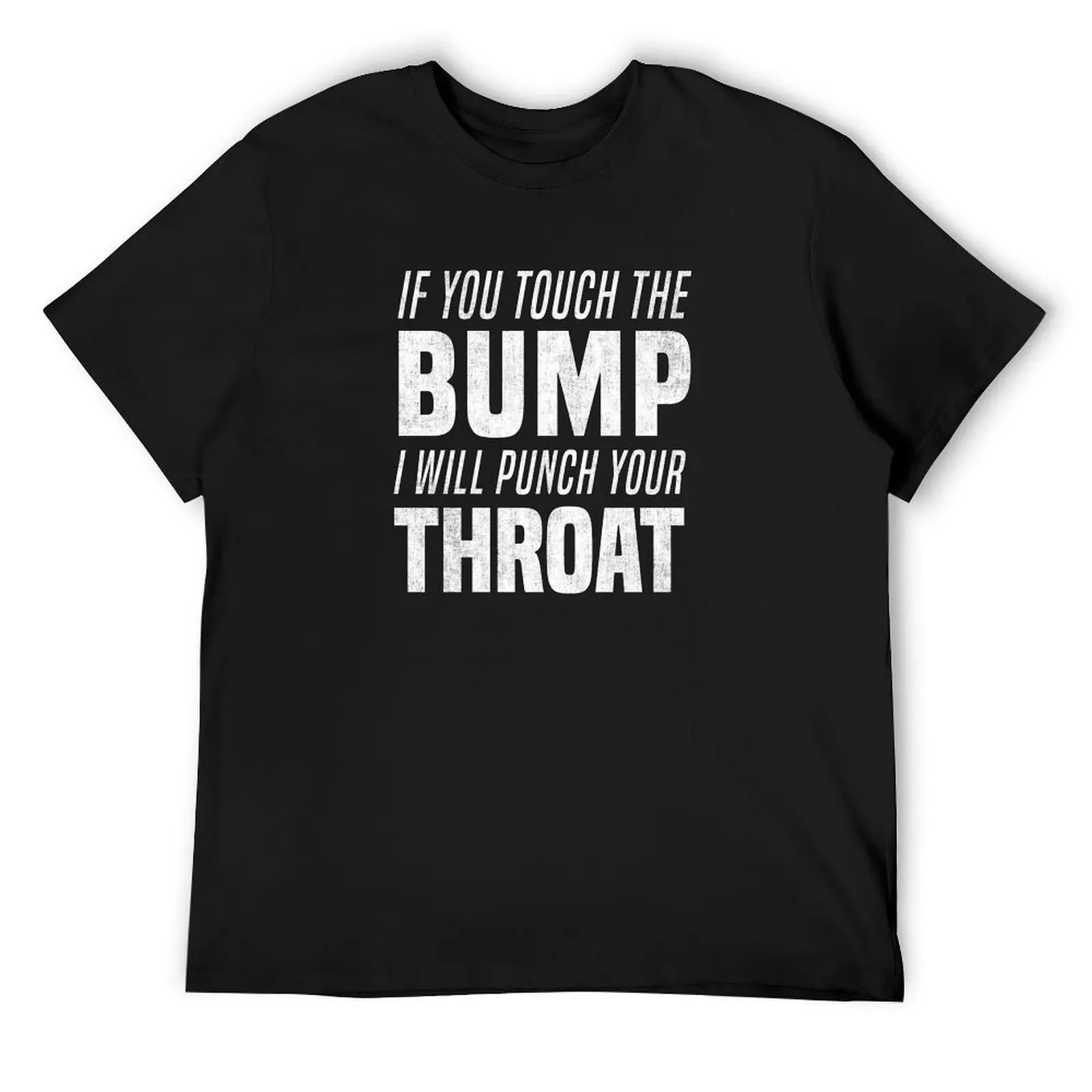 Touch Bump Punch Throat Basic Pregnant Bump Manners T-Shirt cotton graphic tees vintage cotton t shirt men