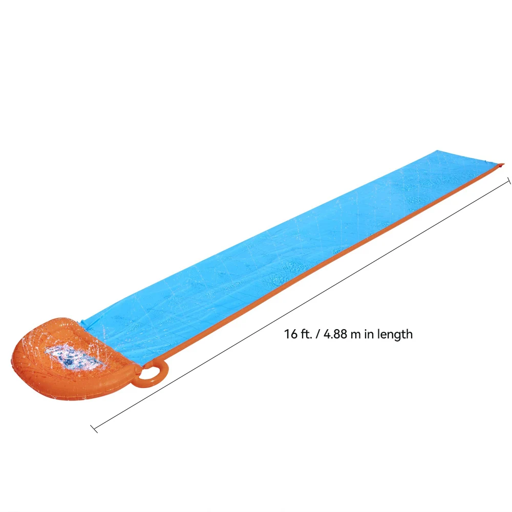 Mata do spryskiwania trawnika materiał nadmuchiwana zjeżdżalnia wodna niebieski wodne zabawki dla dzieci zjeżdżalnia wodna zabawka na podwórku
