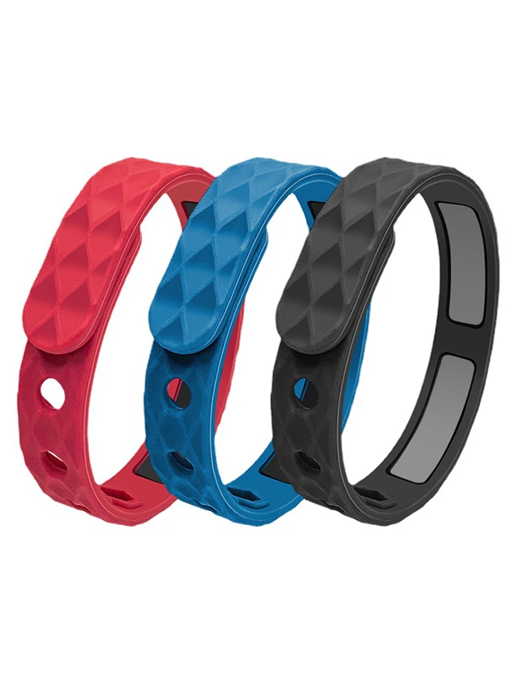Bracelet en silicone anti-leges pour hommes et femmes, bracelet sans fil, ions négatifs, bracelets réglables, élimination des leges