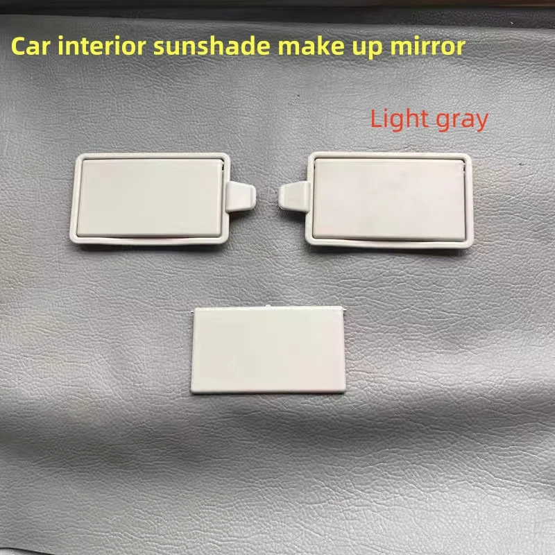Car Interior Sun Visor Makeup Mirror Gray Sunshade Vanity Mirror Cover For Nissan QASHQAI 2016-2021