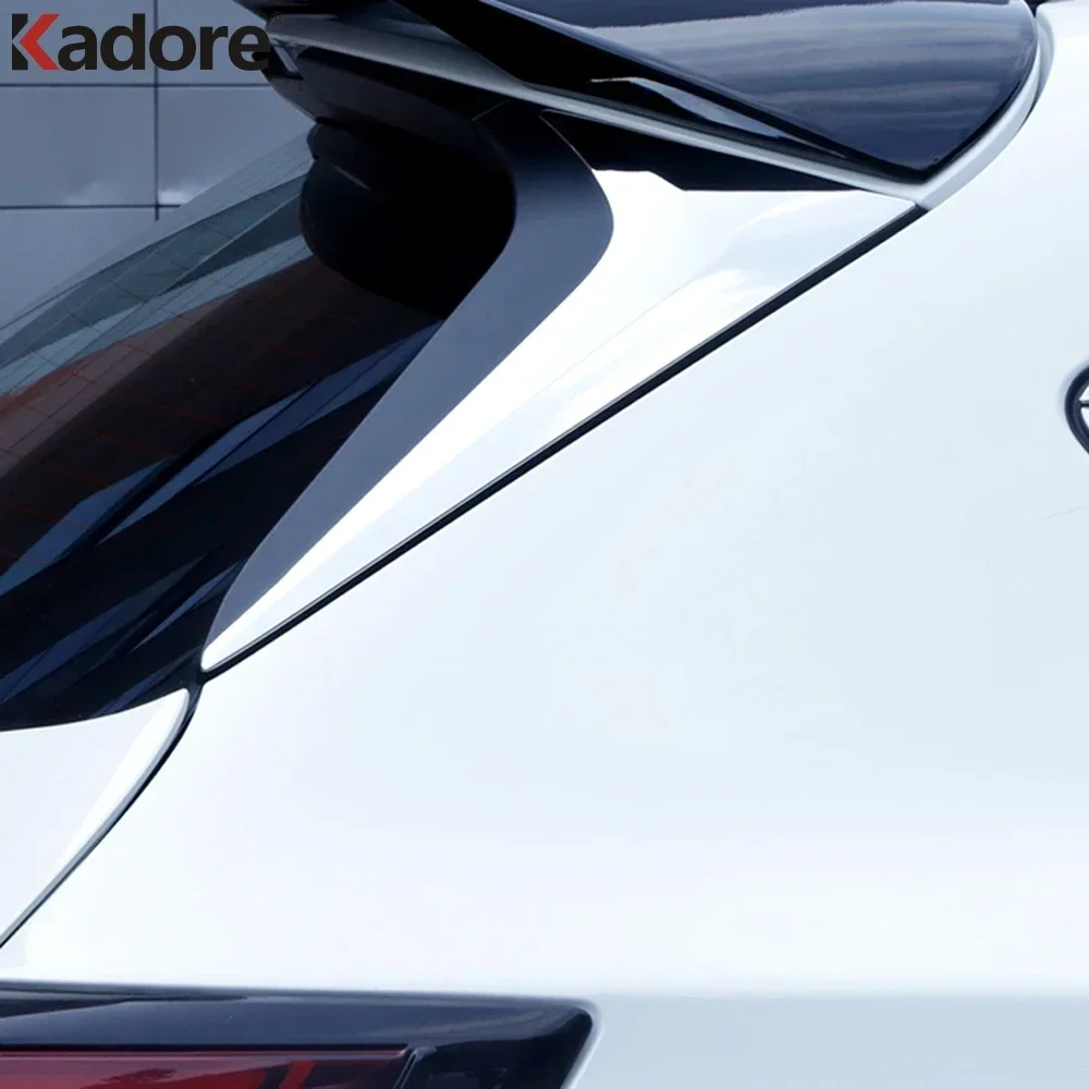 Rear Window Cover Trim For Mazda CX-5 CX5 KF 2017-2021 2022 2023 2024 Chrome Car Side Wing Spoiler Triangle Frame Accessories view 2
