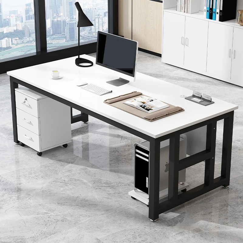 

Minimalist Conference Office Desk Drawers Unique European Designer Computer Desks Modern Luxury Bureau Meuble Home Furniture