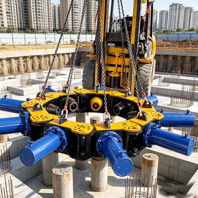Excavator Hydraulic Pile Cutting Tool Round Square Precast Concrete Pile Breaker for Civil Work
