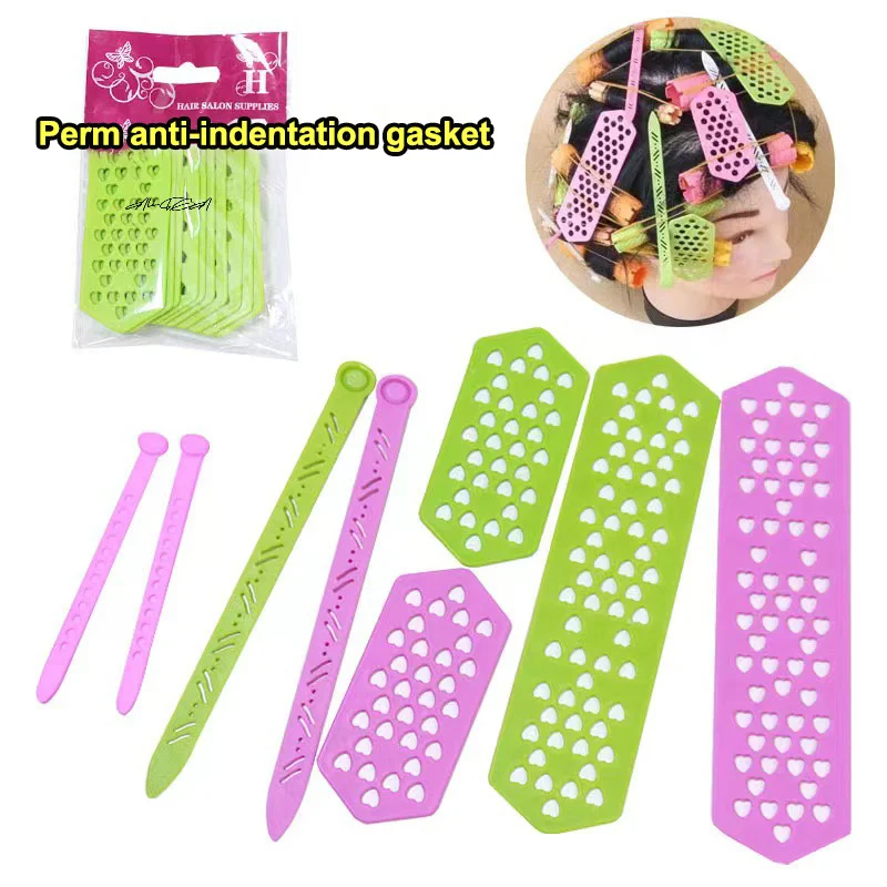 10/20 قطعة مقاطع شعر مقاومة للحرارة من الدرجة الصالونية أدوات تصفيف حرارية بدون تجعد لموجة باردة بيرم ساخن مضادة لربط الشعر