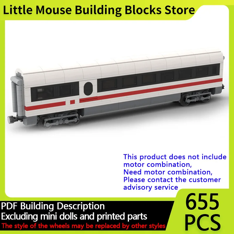 

Модель городской автомобиль MOC, строительные кирпичи, ледяной поезд, вагон-ресторан, модульная технология, подарки, праздник, сборка, детские игрушки, костюм