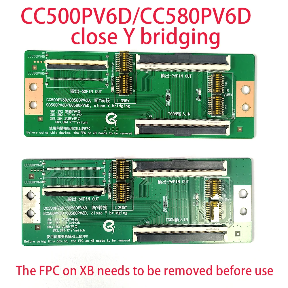 CC500PV6D CC580PV6D close Y bridging Adapter plate TCON IN 60P 96P OUT