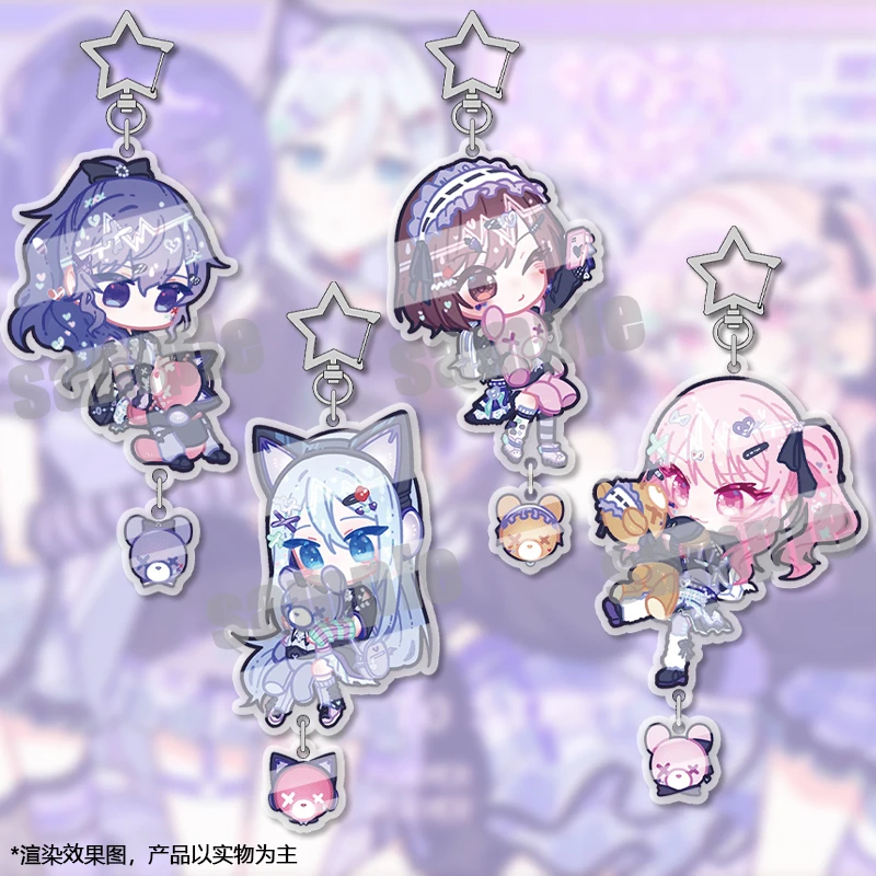 Project Sekai Colorful Stage Nightcord at 25:00 Acrylic Key Chain Keyring Strap Figure Hanging Accessories Keychain