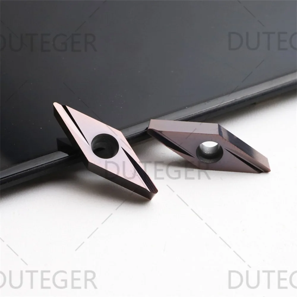 (10 pieces) Diamond-shaped finishing blade (for Daiska) VBGT110304R-Y LF6018 stainless steel grooving blade