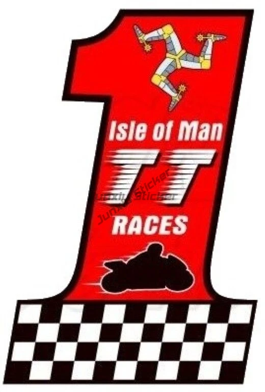 

Isle of Man Tourism Cup Competition MOTO Number 1 Sticker Car Bumper Sticker Laptop Sticker-