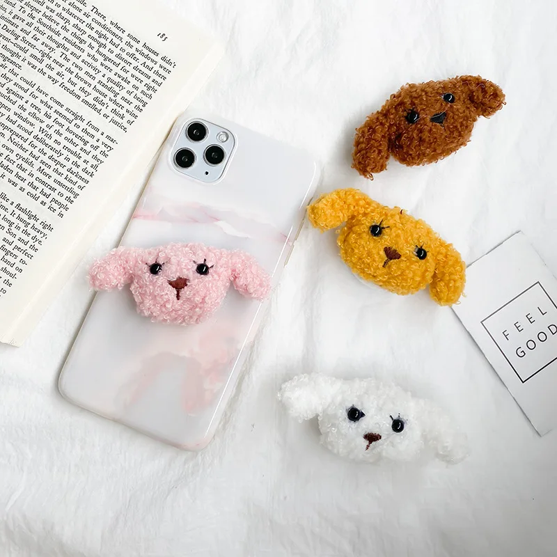 Criativo dobrável suporte de almofada de ar bonito dos desenhos animados pasta preguiçoso airbag suporte de pelúcia cão de pelúcia móvel tablet telefone titular aperto