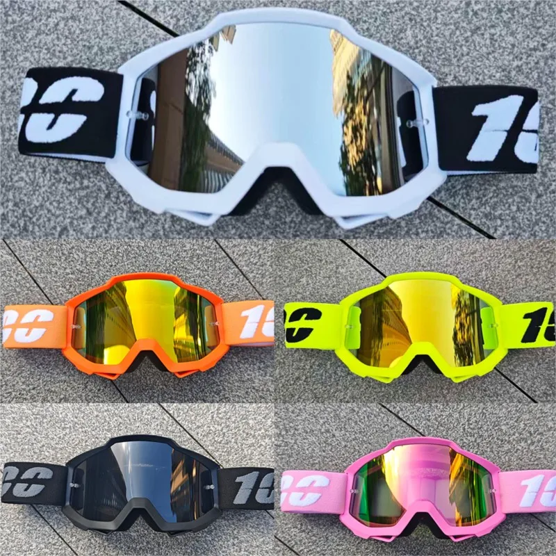 Durable Motocross Racing Glasses Windproof Dustproof Sandproof Motorcycle Goggles for MTB Cycling Riding