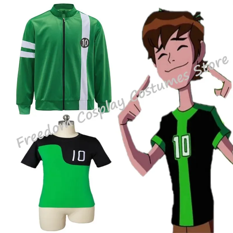 qq28LQAnime Ben10 الغريبة فورس بن تنيسون تأثيري للجنسين البلوز سترة هوديس سستة معطف تي شيرت ملابس الهالوين للإعلان