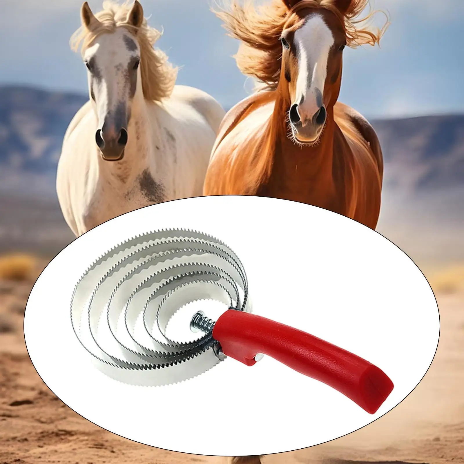 Multifunction Reversible Horse Comb Stainless Steel Pet Brush Grooming Supplies for Dogs Sheep Cows Goats