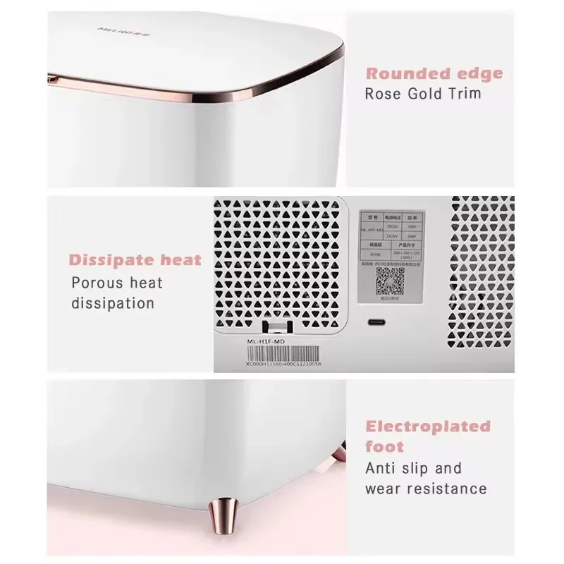 9L mini fridge Thousands of people bought 10 degrees Celsius constant temperature cosmetics luxury beauty 110V-220V