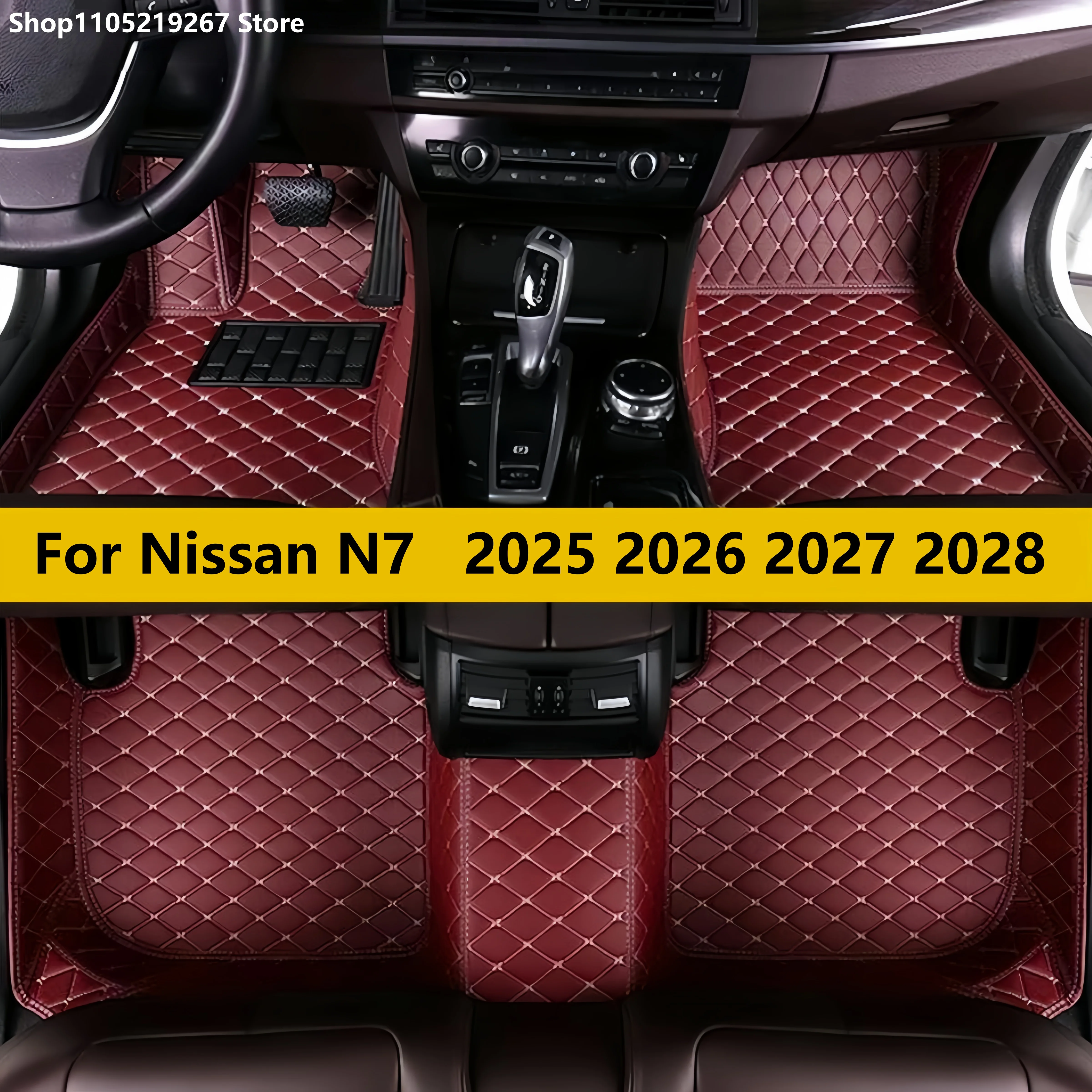 

Car Floor Mats For Nissan N7 2025 2026 2027 2028 Auto Front Rear Row Full Set Leather Carpet Pads Foot Mat