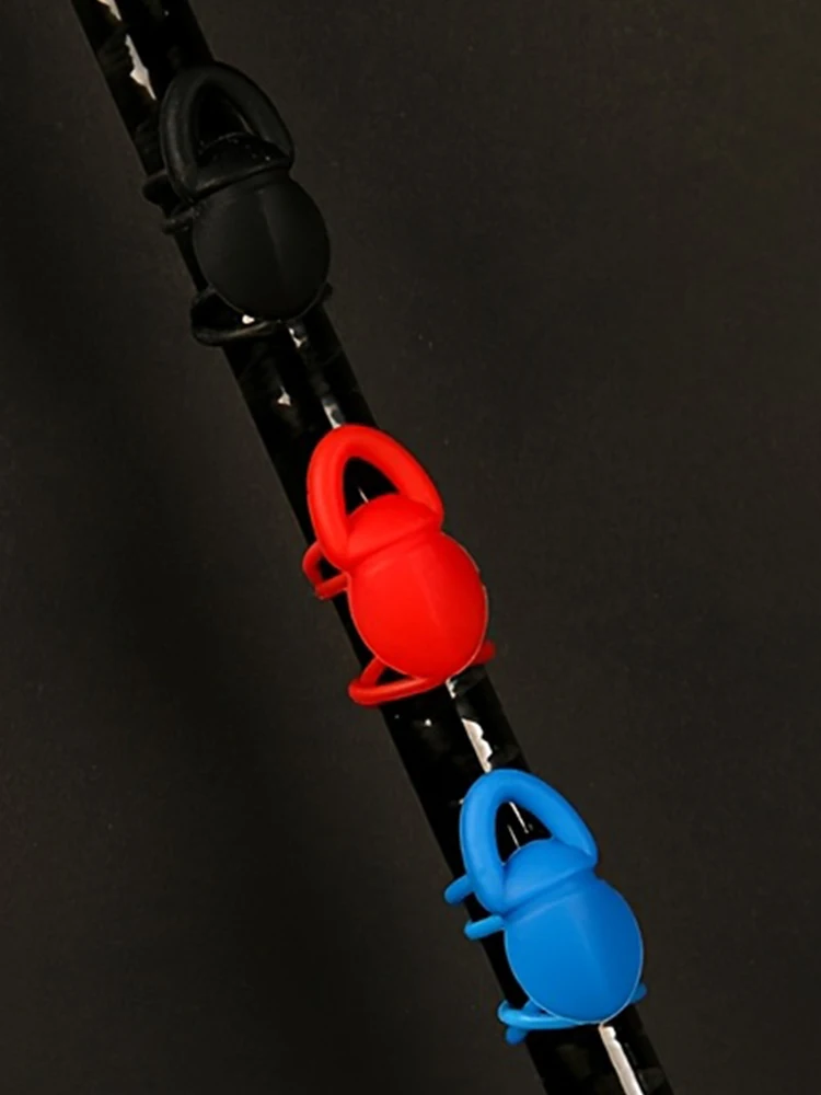 5 Stück/Beutel Köderhakenhalter Hochelastischer Silikon-Köderhakenhalter Mini Leichtgewichtiger Rutschfester Köderhalter für Angelruten – Detail 6