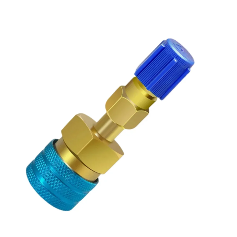 

Zinc Alloy Air Conditioner Connector for For R1234yf to R134A Conversion High and Low Pressure Port Compatibility