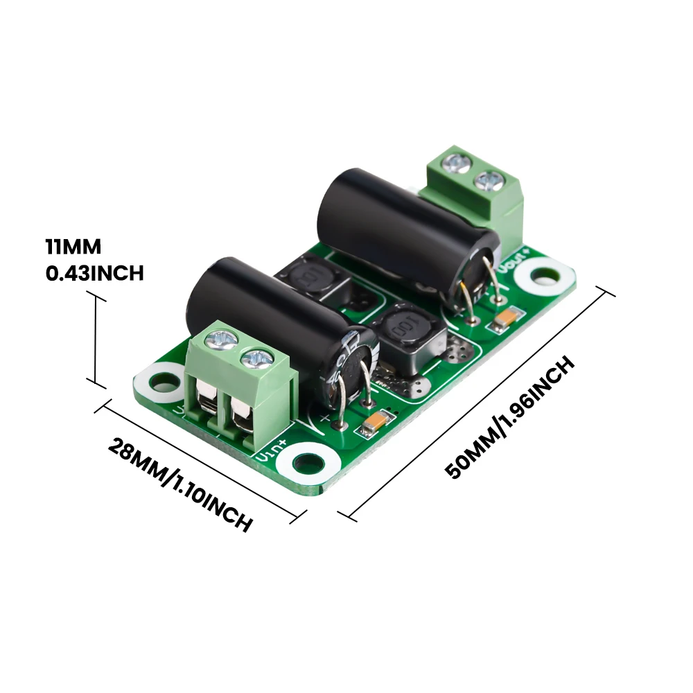 DC Power Filter Board Class D Power Amplifier Module Interference Suppression Board EMI Suppression 0-25V 0-50V 2A 3A 4A