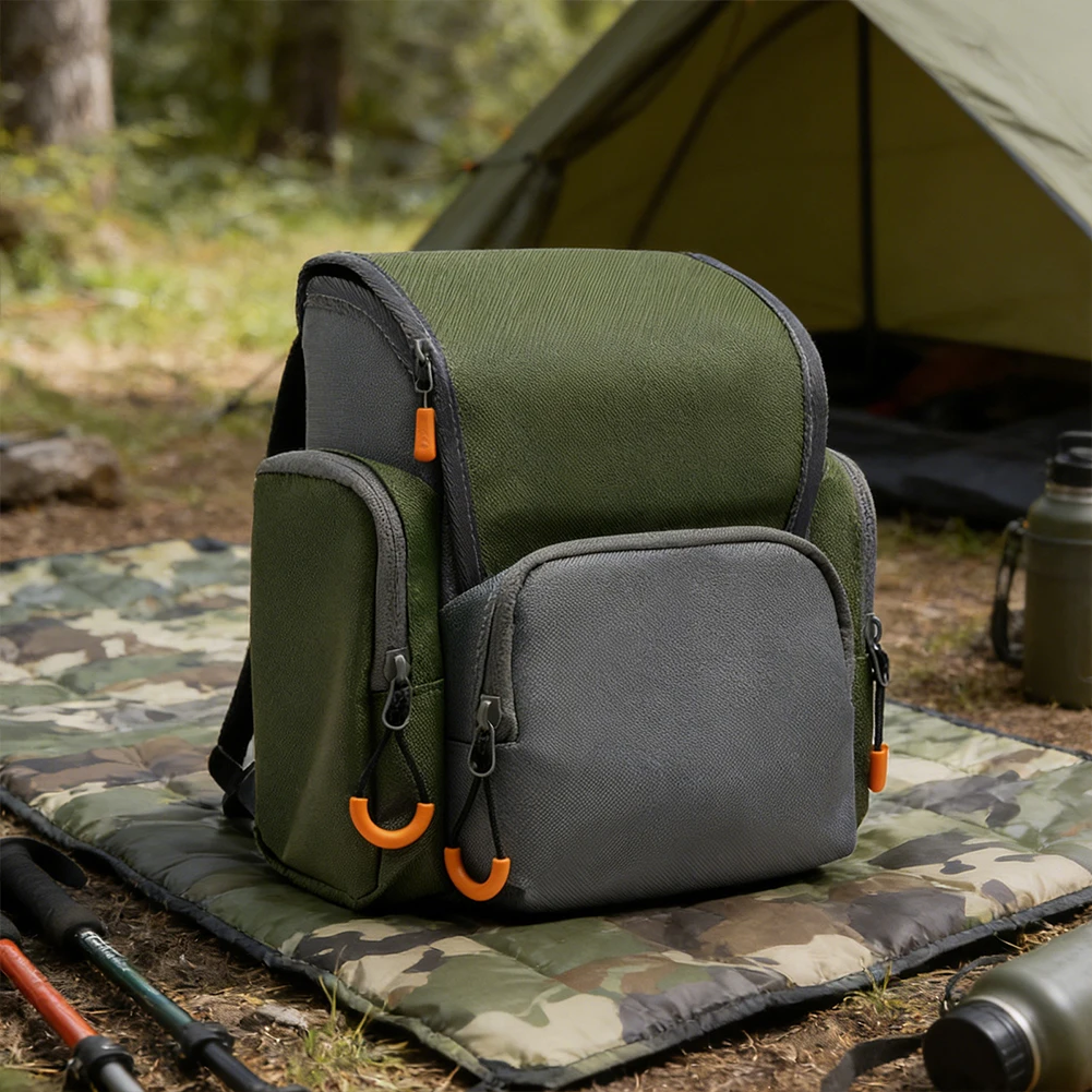 

Bino Harness Bag with Rangefinder Pouch & Rain Cover Adjustable Large Capacity Bino Case for Hunting Hiking