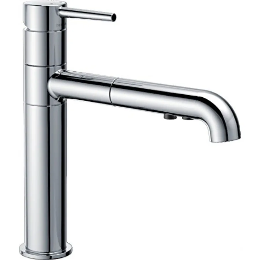 

Faucet Pull Out Kitchen Faucet, Chrome Kitchen Sink Faucet,Kitchen Faucet with Pull Out Sprayer, Diamond Seal Technology,Chrome