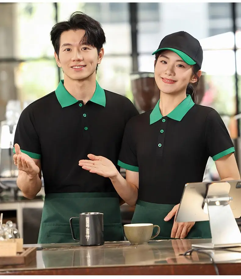 High-end multi-color polo shirt custom digital printing loose and breathable large-size short-sleeved
