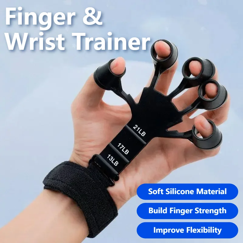 New Silicone Finger Trainer 5 Finger Wrist Stretcher Finger Strength Recovery Flexion and Extension Vein Trainer