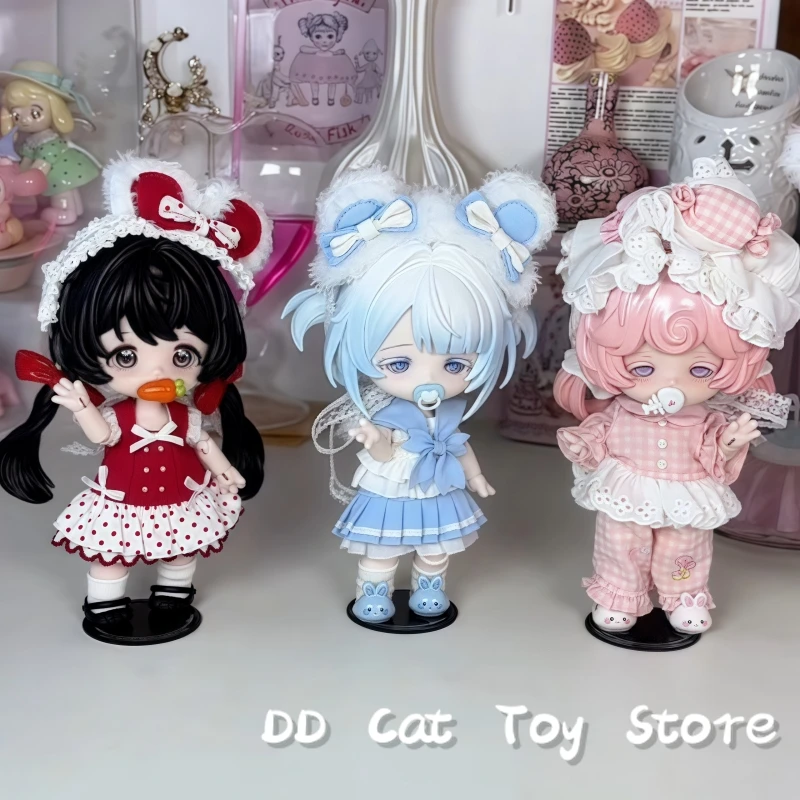 Caja ciega de la serie Dream Puff de pastel de leche Come4free auténtica, muñeca móvil Bjd 1/12, caja sorpresa, muñeca Kawaii Mjd, regalo de cumpleaños