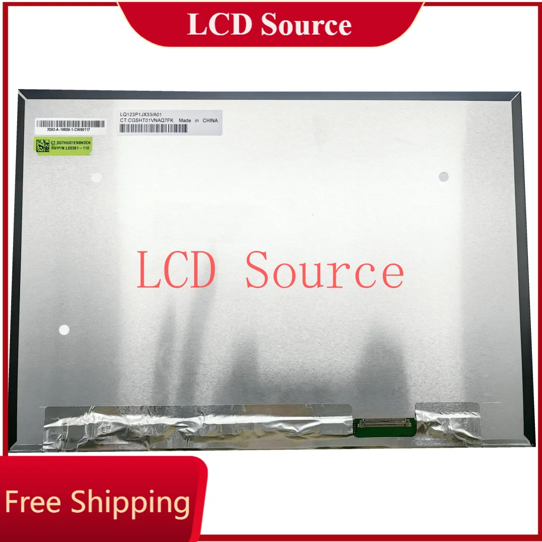 

LQ123P1JX33 A01 12.3 inch IPS Replacement Panel Matrix 40 pins 2400x1600 Display Laptop LCD screen