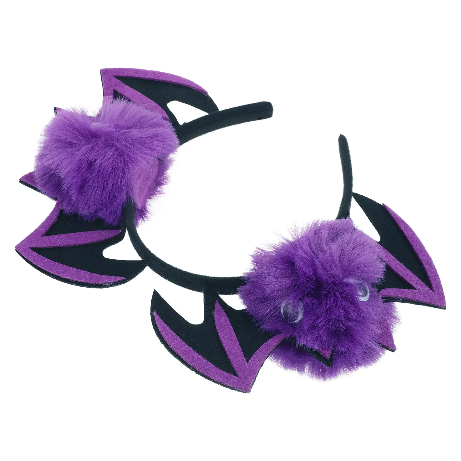 

Halloween Headdress Bat Wings Headb Decorations Iron Wire Witch Costume Accessories Purple Hairpiece Party Women Girls