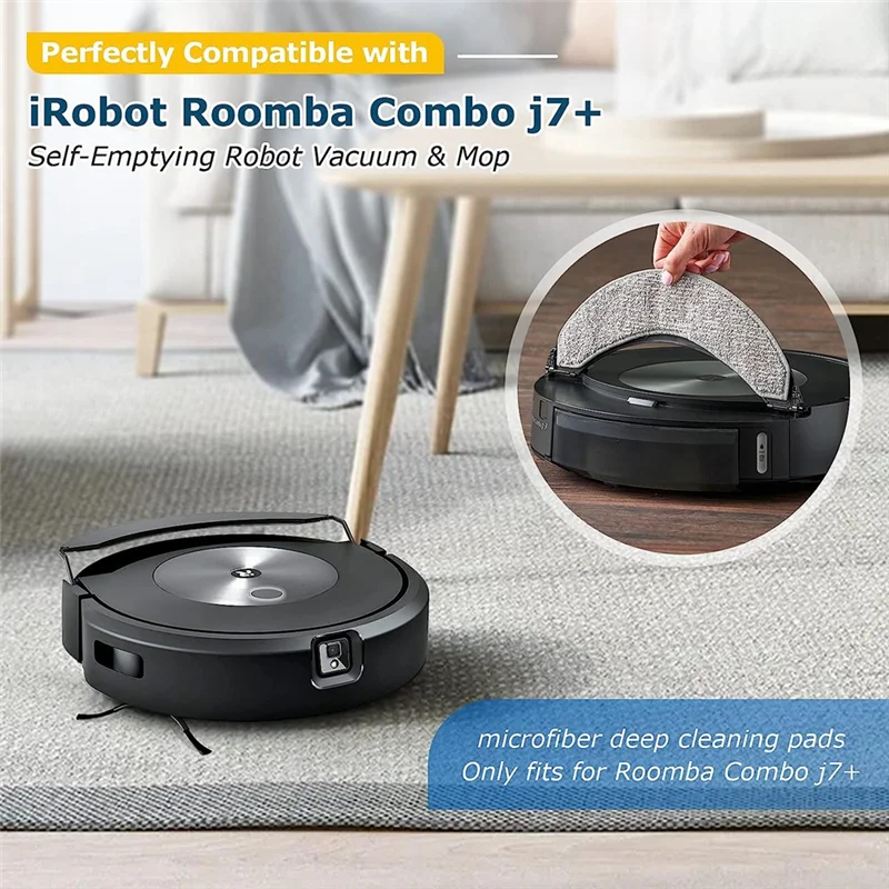 

YCOC-16 шт. сменные аксессуары для Irobot Roomba Combo J7 + робот-пылесос, резиновые щетки, фильтры, боковая щетка, стержень для швабры